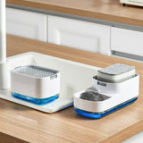 Kitchen Press Type Manual Soap Dispenser Dish washing Liquid Dispenser Storage Box Sponge Soap Dispenser - V.I.P Digital Presence