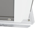 5 * 3FT outdoor storage shed, tool shed with sloping roof and lockable door, backyard garden metal shed, courtyard lawn, gray - V.I.P Digital Presence