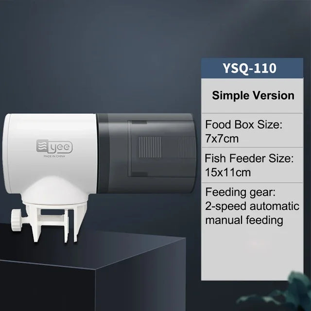 Fish tank feeder intelligent small and large capacity aquarium koi goldfish timed automatic fish feeder - V.I.P Digital Presence