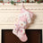 Christmas decoration, pink sequins, children's cartoon roof, Santa Claus, Christmas socks, gifts, decorative items - V.I.P Digital Presence