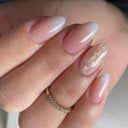 New wearable nail gradient glitter manicure patches almond-shaped nails fake nail patches - V.I.P Digital Presence