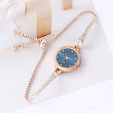 Girls' Watch Fashionable Diamond Inlaid INS. Academic Style Temperament Dial Decoration Lazy Pull Women's Bracelet Watch - V.I.P Digital Presence