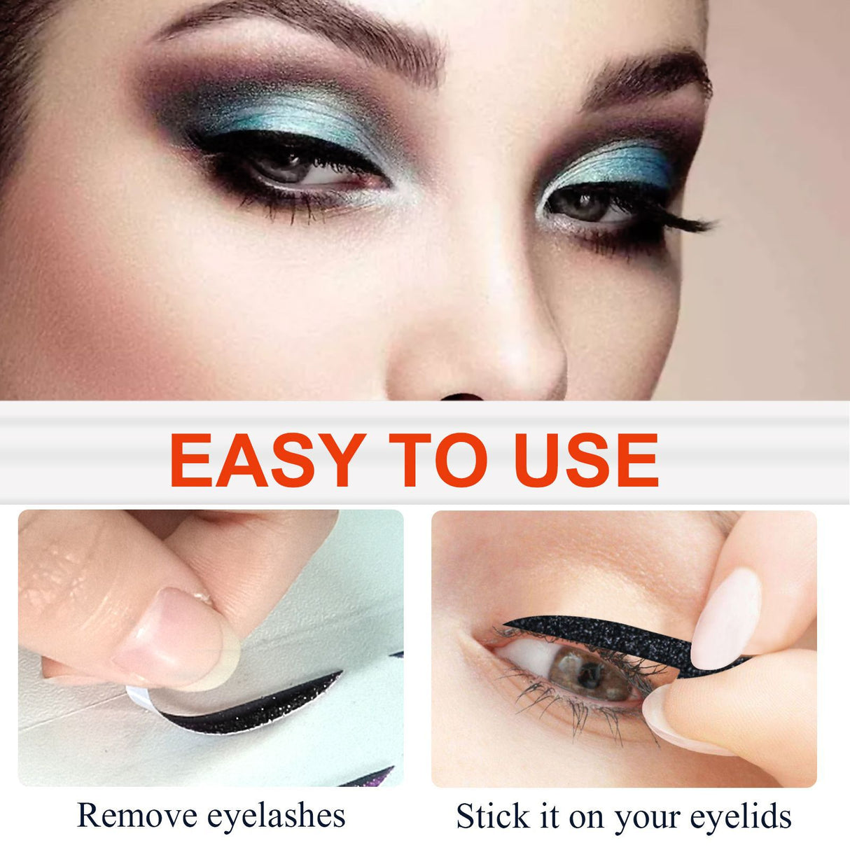 Eyeliner Stickers, Silver Light Makeup Eye Patch Party Nightclub Stage Silver Light Stage Double Eyelid Patch - V.I.P Digital Presence