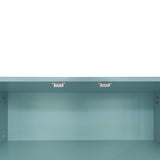 Modern Shoe Storage Bench with Hidden Storage and Upholstered Cushions for Bedside, Living Room and Entryway (Tiffany Blue) - V.I.P Digital Presence
