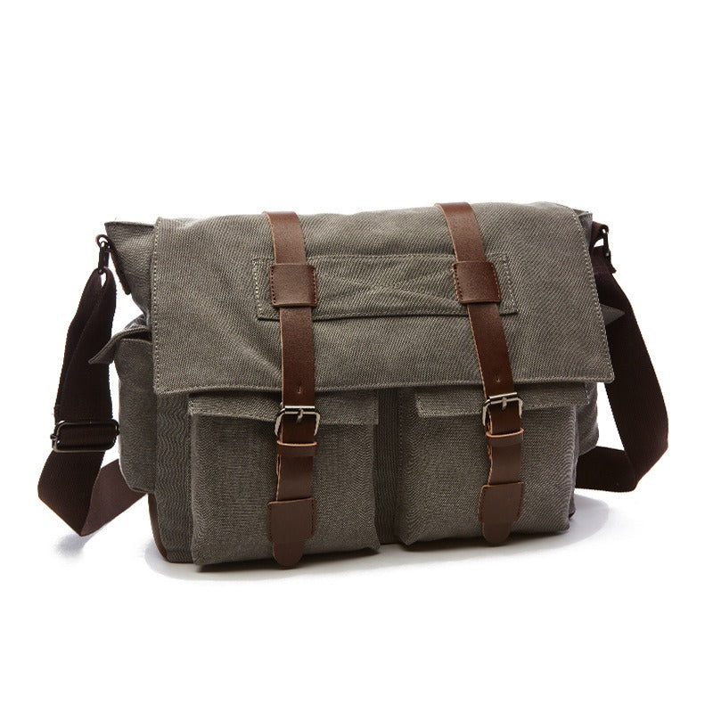 Men Business Messenger Bags For Men Shoulder Bag vintage Canvas Crossbody Pack Retro Casual Office Travel Bag - V.I.P Digital Presence