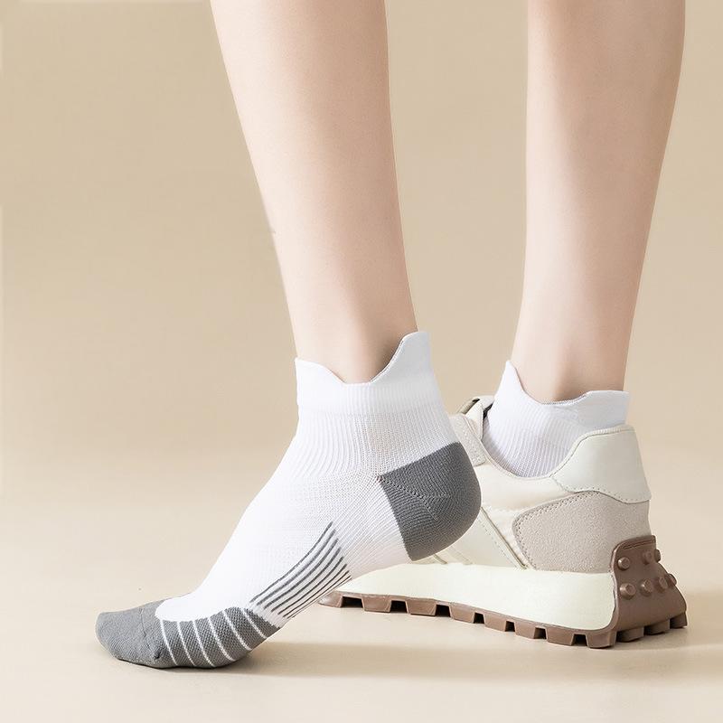 Calcetines deportivos profesionales para hombre y mujer, calcetines poco profundos para fitness y running, suela de toalla, calcetines deportivos náuticos antideslizantes y resistentes al desgaste. 