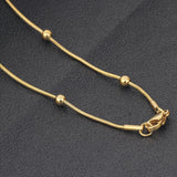 Fashion stainless steel round snake bag bead chain multi-color accessory chain necklace collarbone chain - V.I.P Digital Presence