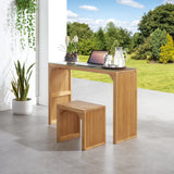 Pine Dining Bench and Table, Indoor Wood Bench for Entryway,Living Room,Kitchen and Bench Set (Nature, Bench & Table) Small - V.I.P Digital Presence