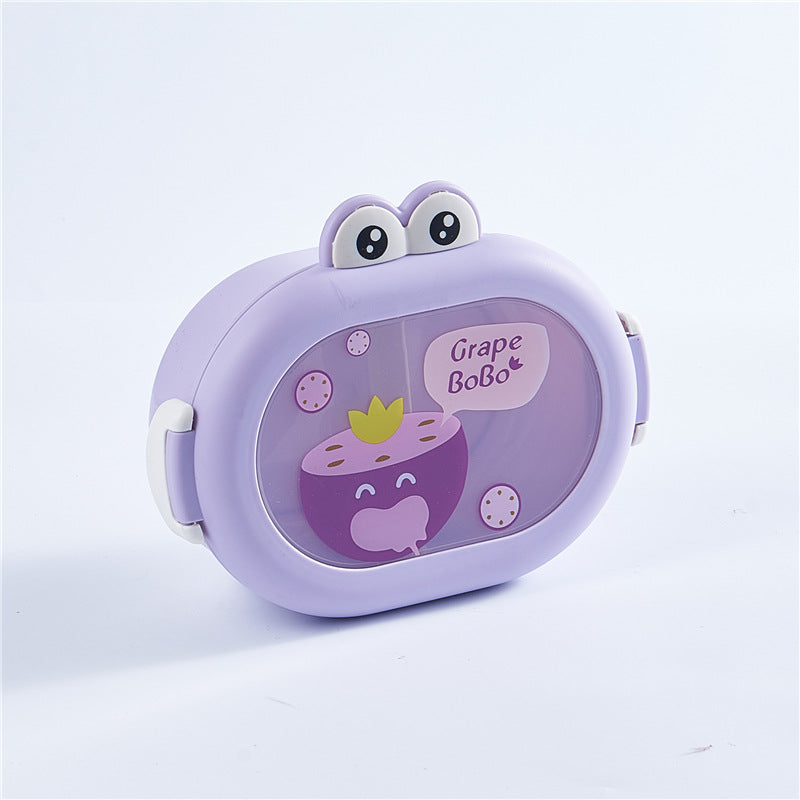 Cute little frog portable microwaveable lunch box with compartments fruit box lunch box - V.I.P Digital Presence