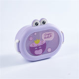 Cute little frog portable microwaveable lunch box with compartments fruit box lunch box - V.I.P Digital Presence
