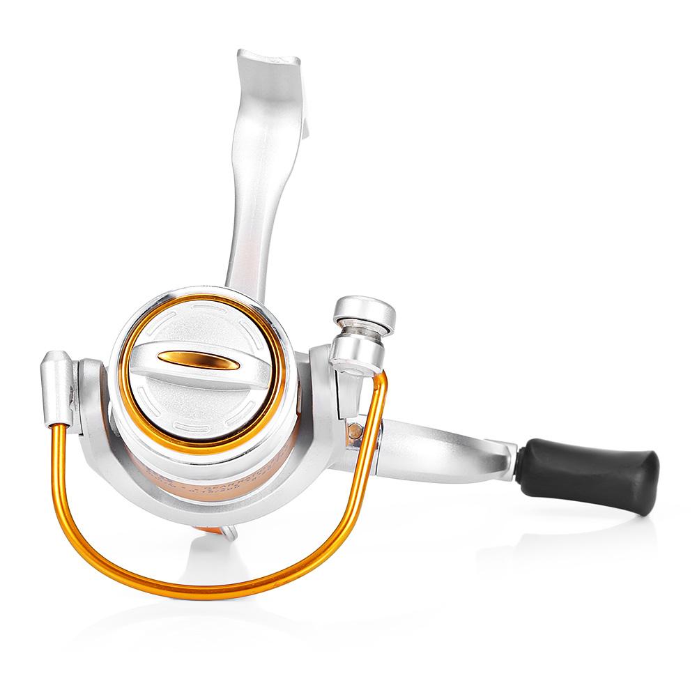 Carrete de pesca giratorio de metal ligero YUMOSHI 12BB 5.5:1