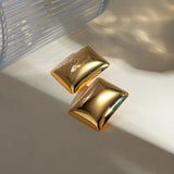 Stainless Steel Rectangular Stud Earrings - V.I.P Digital Presence