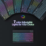 Suitable for iPad gradient luminous wireless keyboard and mouse set tablet Bluetooth keyboard - V.I.P Digital Presence