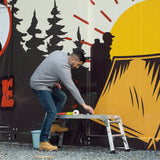 Work Platform Aluminum Portable Bench Folding Ladder ANSI Capacity 225 LBS 40" - V.I.P Digital Presence