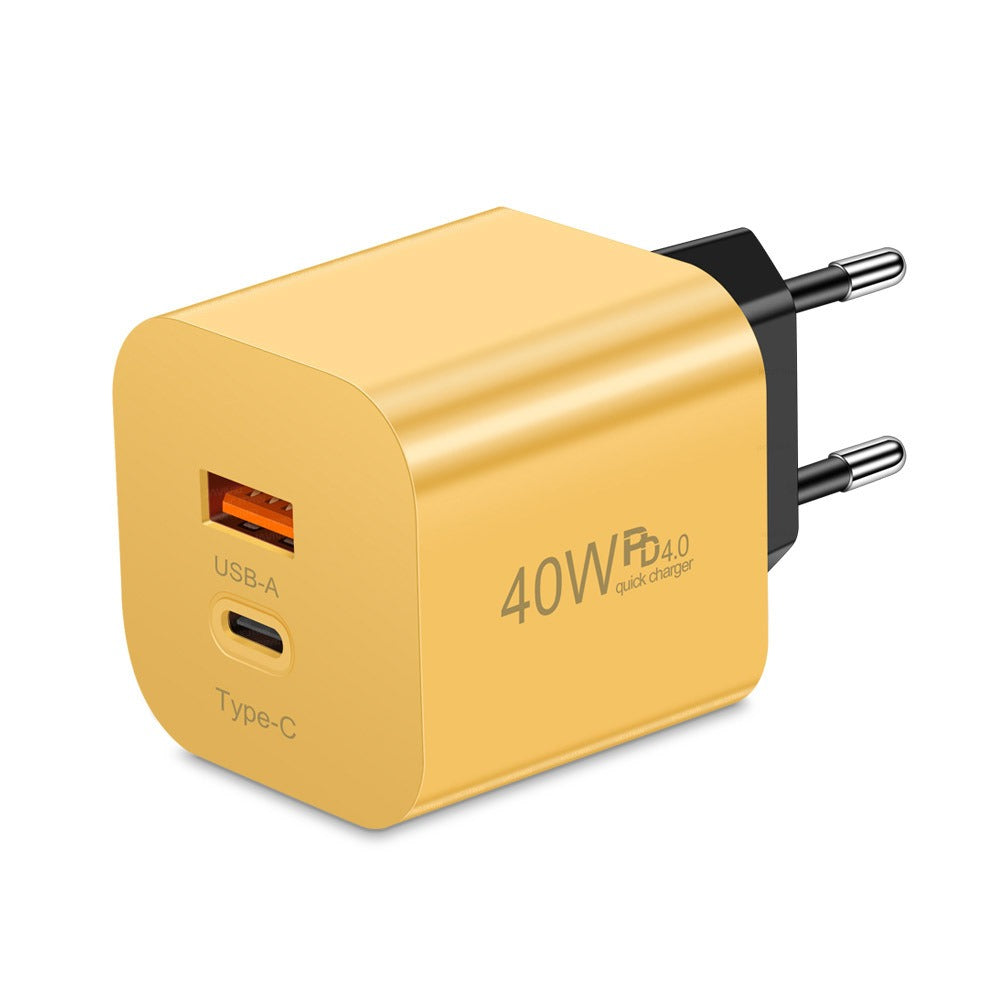 Fast charging mobile phone PD40W charging head type-c PD port European, American and British standard speed adapter charger - V.I.P Digital Presence