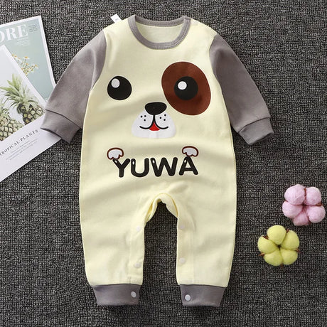 2024 Spring Autumn 0-2 Years Old Baby Romper Baby Jumpsuit Boys Girls Long-sleeved Trousers Newborn Romper Climbing Clothes - V.I.P Digital Presence