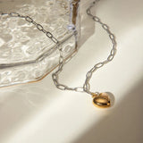 Stainless Steel Heart Pendant Necklace - V.I.P Digital Presence