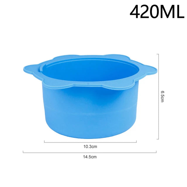Wax Warmer Heat-resisting Replacement Silicone Bowls Hair Removal Wax With Stirring Stick Non-Stick Pan Hair Removal Tool - V.I.P Digital Presence