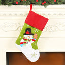 Christmas Socks Gift Bag Linen Santa Claus Embroidery Christmas Socks Christmas Gifts Christmas Pendants - V.I.P Digital Presence