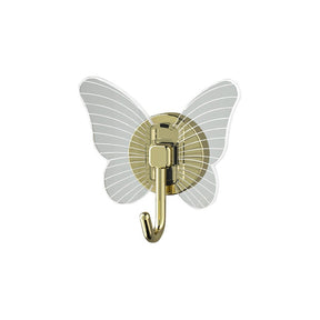 Non perforated butterfly hook three-dimensional foyer clothes hook keychain - V.I.P Digital Presence