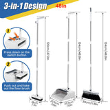 Folding broom dustpan floor brush three in one household multifunctional cleaning broom - V.I.P Digital Presence