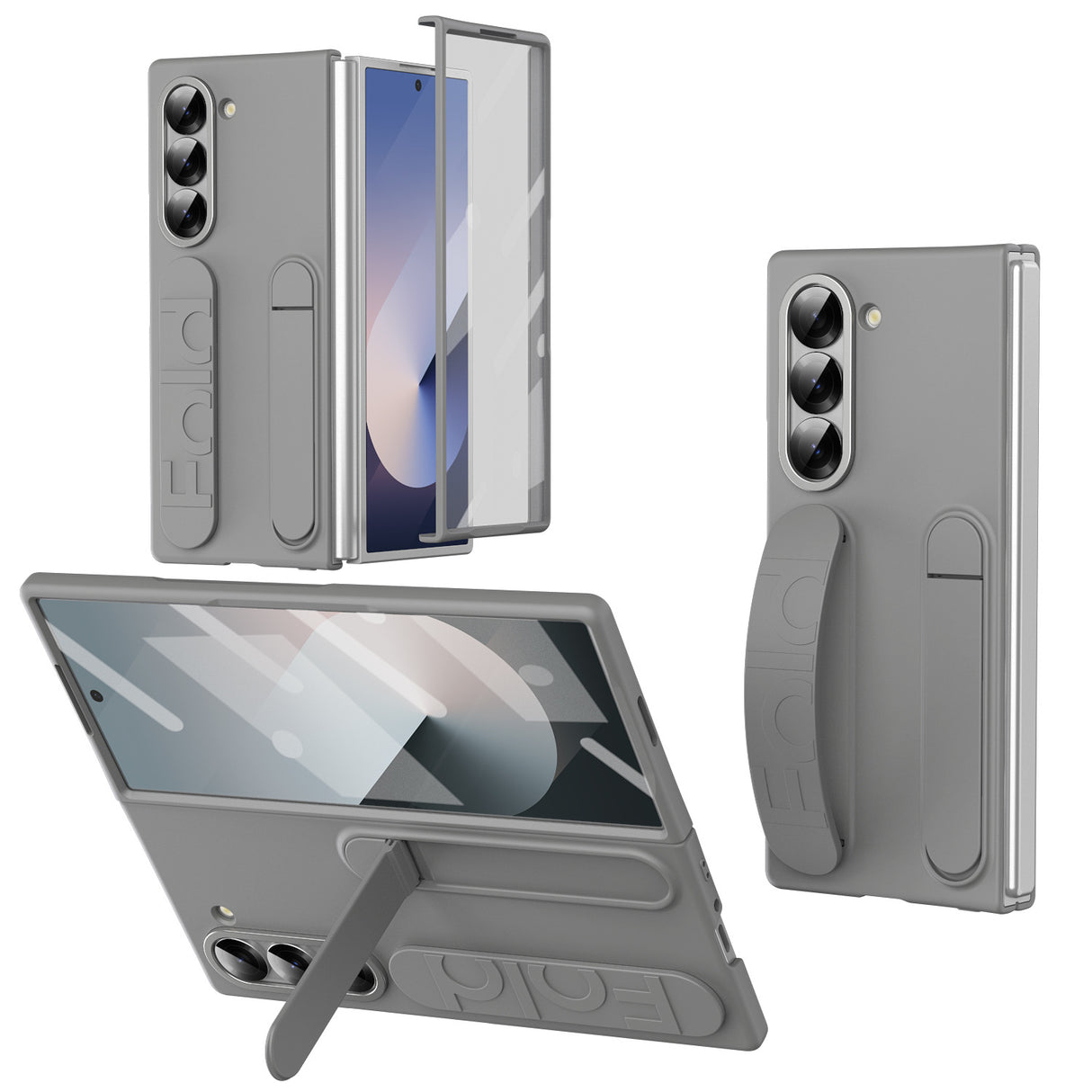 Suitable for Samsung zfold 6 phone case FOLD5 folding official vertical wristband case film integrated anti fall protective case - V.I.P Digital Presence