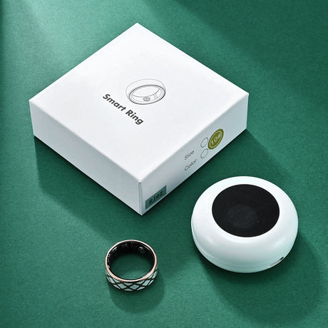 Health Smart Titanium Steel Ring Waterproof Blood Pressure Oxygen Sleep Movement Tracking Multi-Function Ring High-Tech Pair Ring - V.I.P Digital Presence