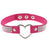 Japan's Harajuku Soft Girl Black Rhinestone Peach Heart Love-Shaped Collar Women's Neck Strap Collarbone Necklace Short - V.I.P Digital Presence