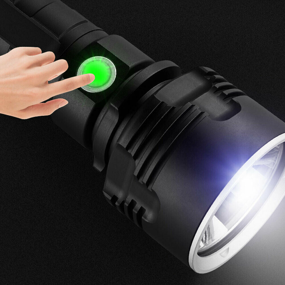 New P50 Strong Light Fixed Focus Flashlight Power Display USB Charging Outdoor Lighting Strong Light Flashlight - V.I.P Digital Presence