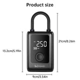 150PSI Rechargeable Electric Tire Pump with Light & LCD: for cars, bikes - V.I.P Digital Presence