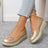 Hollow out ultra light bow soft sole thick sole plus size women's shoes - V.I.P Digital Presence