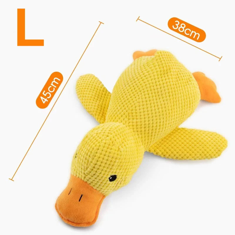 Dogs' Plush Companion Duck Toy for Biting and Teeth Cleaning with Sound, Fun for Cats and Pets - Charging Duck - V.I.P Digital Presence