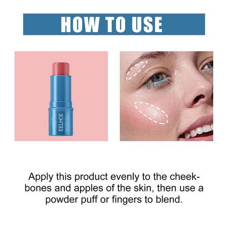 Blush Stick, Three-Dimensional Brightening Natural Waterproof Lightweight Lazy Body Contouring Cream - V.I.P Digital Presence