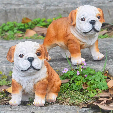 Bulldog ornament puppy resin - V.I.P Digital Presence