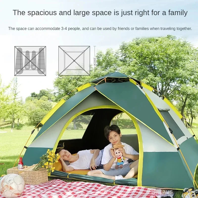 Outdoor Tent For Camping 2 Person Convenient and breathable Fully Automatic Quick Opening Emergency Tent - V.I.P Digital Presence