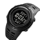 SKMEI 1681 Body Temperature Men's Watch Electronic 5Bar Waterproof Long Battery Life Alarm Clock LED Healthy Male Sport Watch - V.I.P Digital Presence