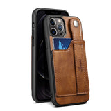 Funda para iPhone 14ProMax, funda de piel con ranuras para tarjetas, compatible con Apple iPhone 14Pro, con función de muñeca y funda protectora trasera. 