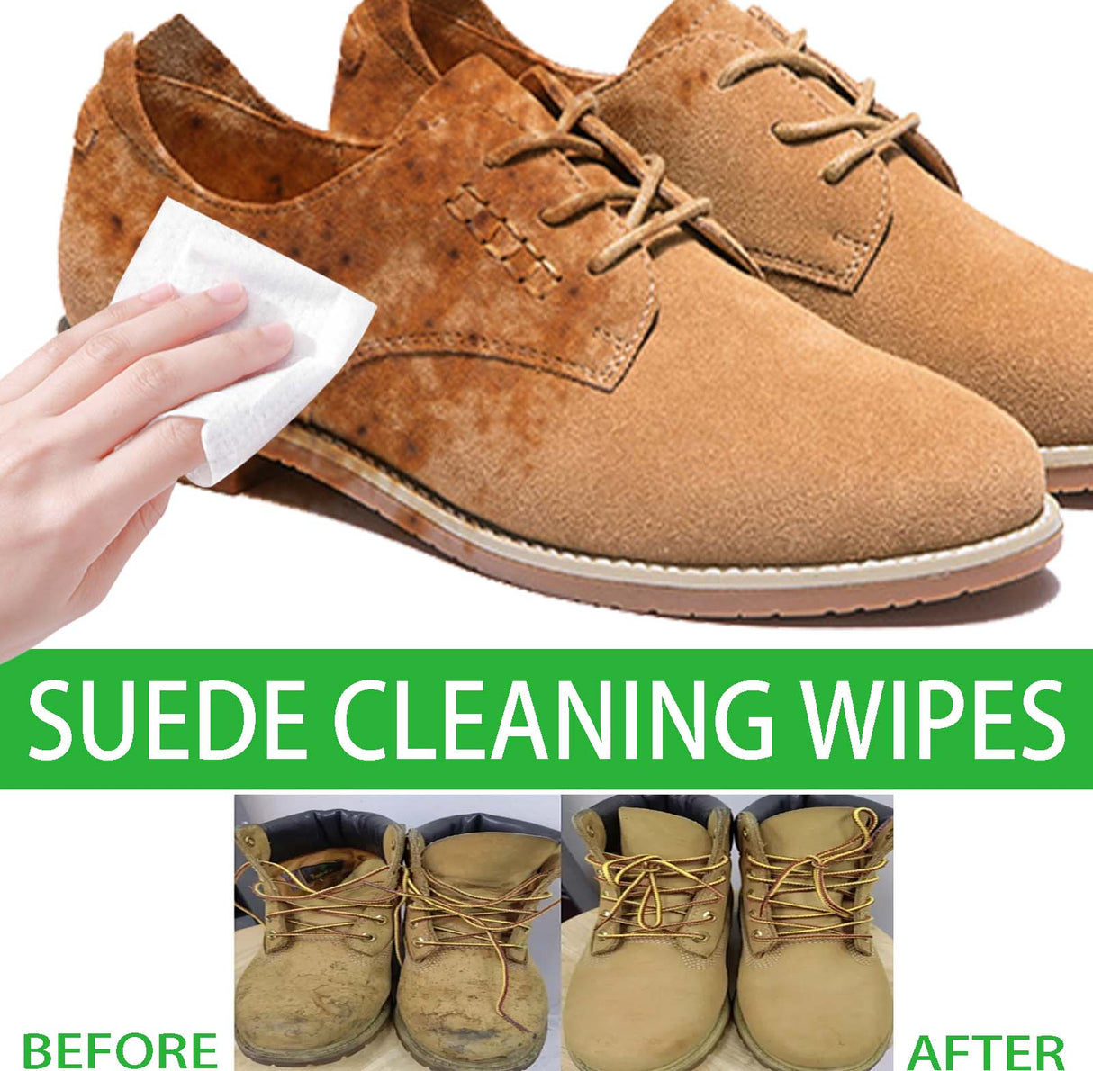 Shoe Wipes, Leather Shoes Sneakers Wallet Leather Sofa Multi-Purpose No-Wash Decontamination Cleaning Wipes - V.I.P Digital Presence