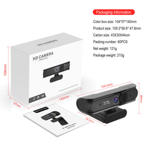 Computer camera with 5 million AF autofocus and support for 1080P video conferencing and online courses - V.I.P Digital Presence