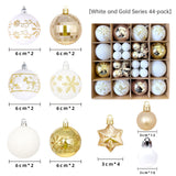 Christmas decoration 6cm electroplated ball plastic ball special-shaped painted Christmas ball gift Christmas tree pendant - V.I.P Digital Presence