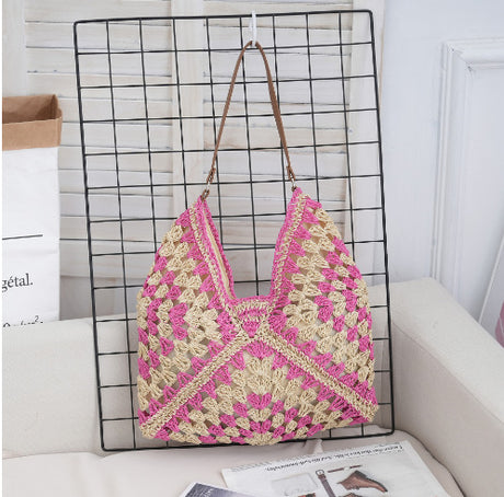 Hollow out straw woven bag woven belt armpit bag - V.I.P Digital Presence
