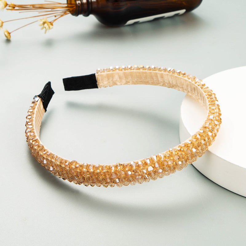 Fish Line Braided String Crystal Hair Band Korean Temperament Senior Sense Wash Face Headband - V.I.P Digital Presence