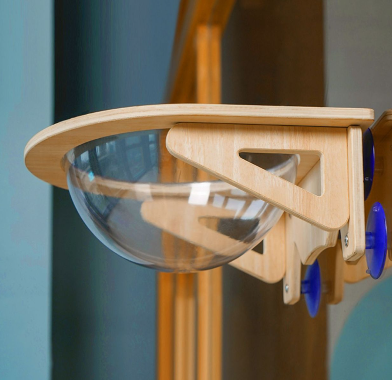 Solid wood spacecraft cat nest cat hammock hanging suction cup climbing frame balcony - V.I.P Digital Presence