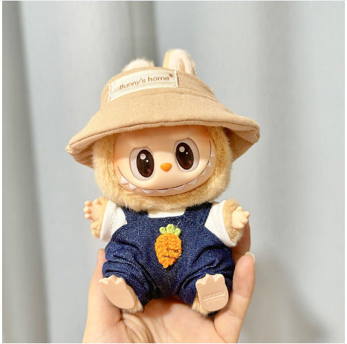 Clothing] Labubu Clothes with PVC Face Pendant, Labubu Sitting Party Series Doll Clothing
