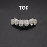Hip hop braces with copper zircon micro inlaid with real gold Halloween teeth decoration exaggerated hiphopgrills - V.I.P Digital Presence