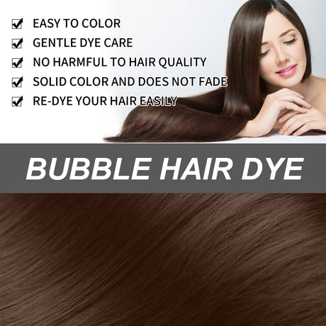 Hoegoa Hair Dye Shampoo Bubble Colored Hair Dye Shampoo Hair Color Dye Color Blackening Shampoo - V.I.P Digital Presence
