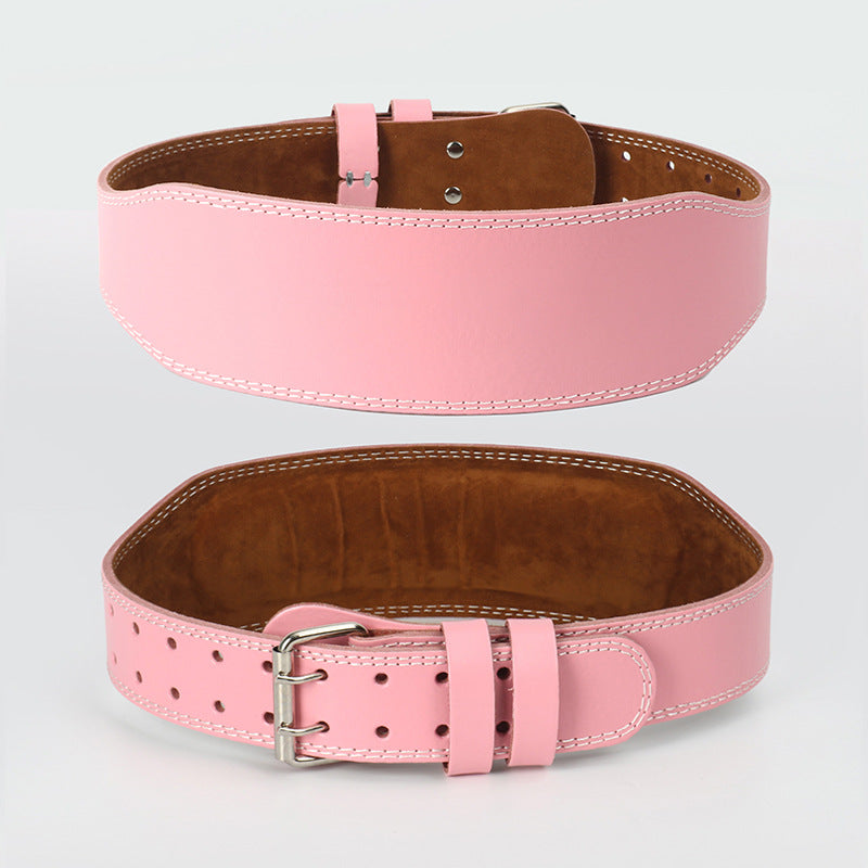 Belt protection fitness men's and women's deep squat hard pull weightlifting belt PU leather - V.I.P Digital Presence