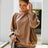 Casual round neck long sleeved velvet shirt women's top velvet shirt - V.I.P Digital Presence