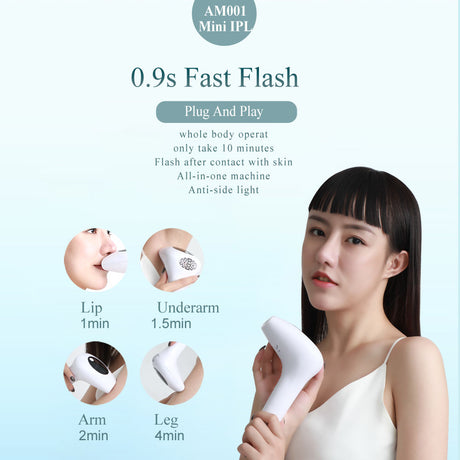 Laser Hair Removal Instrument Lip Axillary Private Pubic Hair Shaver Photon Permanent Household Ice Point Hair Removal Device - V.I.P Digital Presence