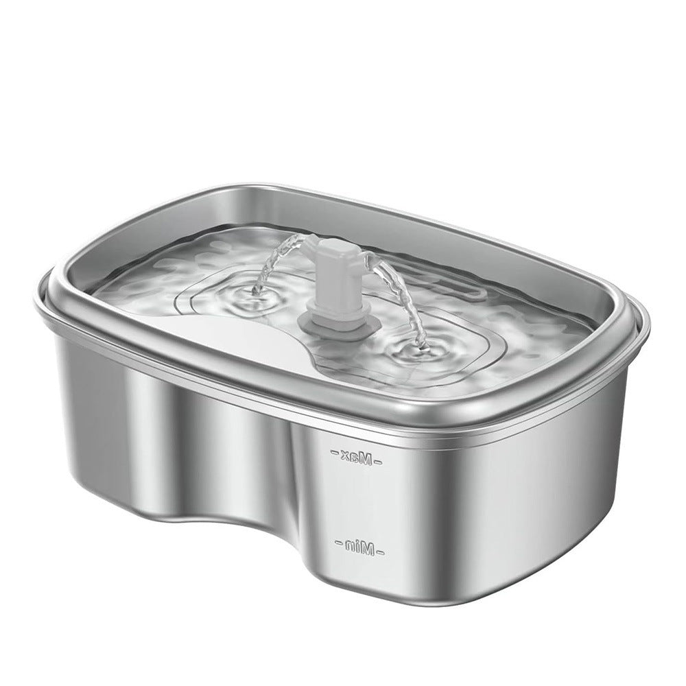 Stainless Steel Smart Pet Water Dispenser with Automatic Circulation and Filtration, Large Capacity Feeder for Cats and Dogs - V.I.P Digital Presence